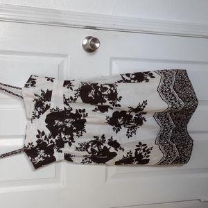 Brown and white sun dress